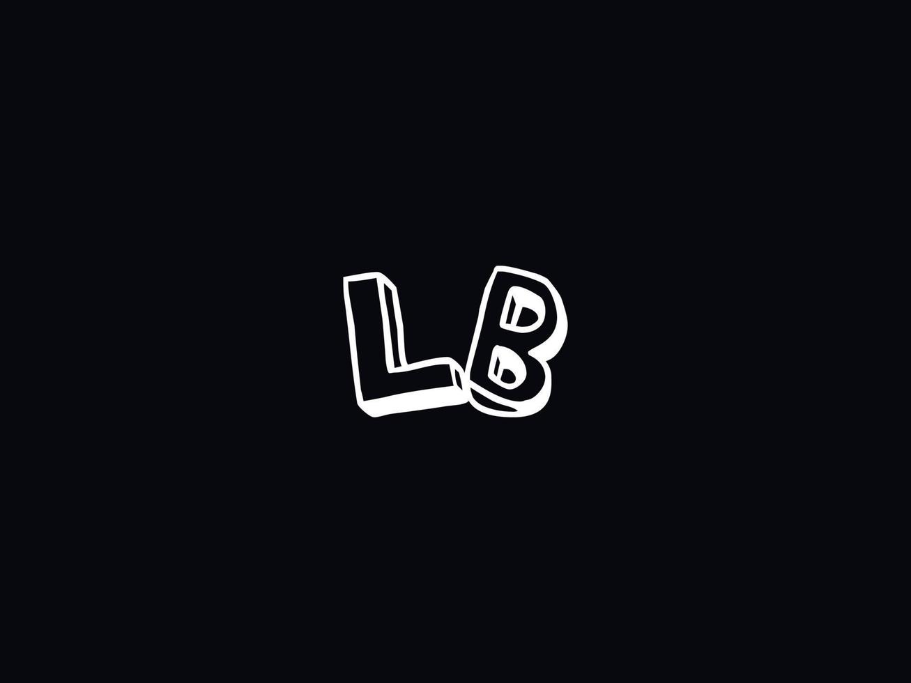 moderno lb licenciado en Derecho logo letra vector icono diseño