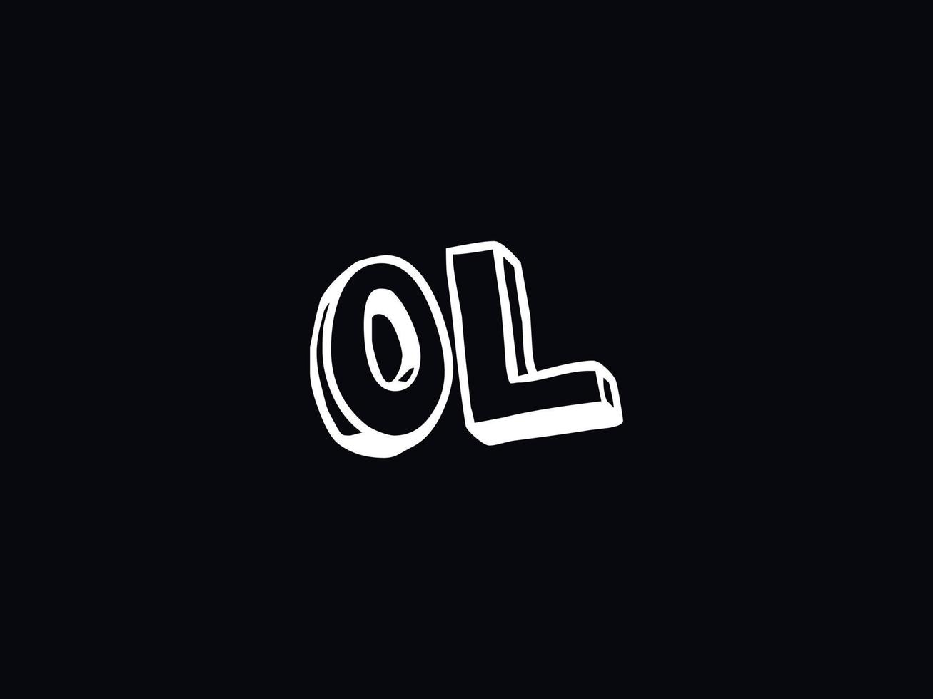 Alphabet Ol Logo Image, Letter OL Initial Logo Template vector