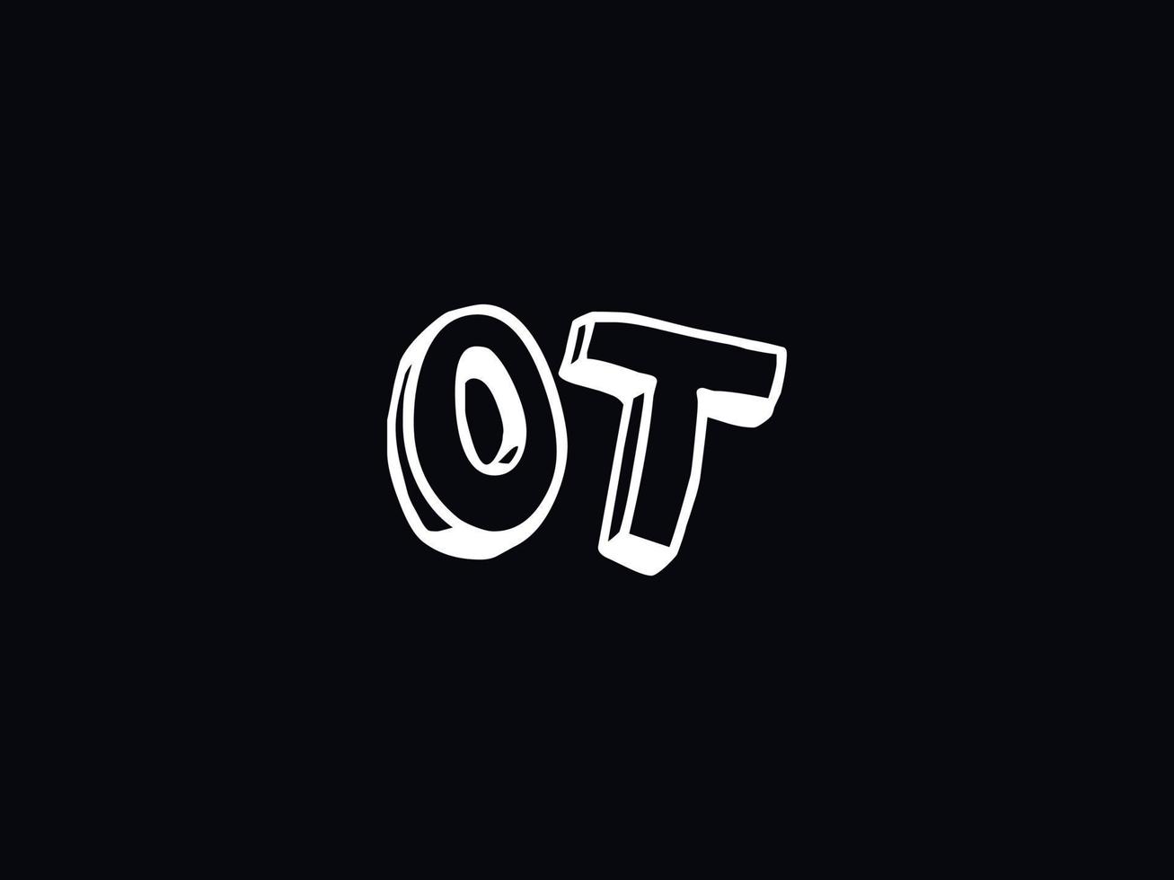 Alphabet Ot Logo Image, Letter OT Initial Logo Template vector