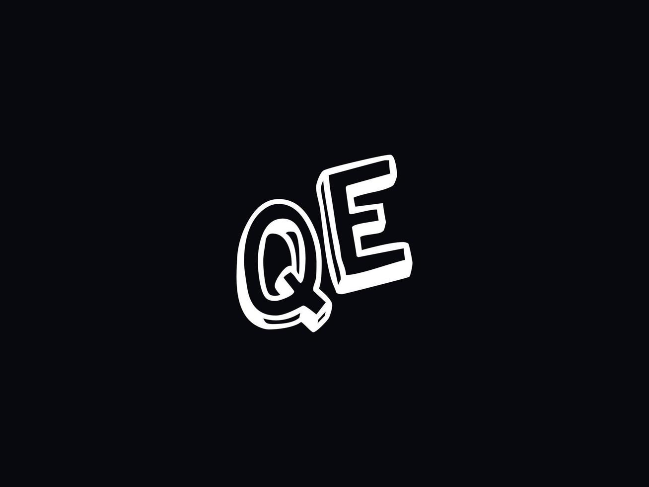 Premium Qe Letter Logo, Unique QE Logo Icon Vector Stock