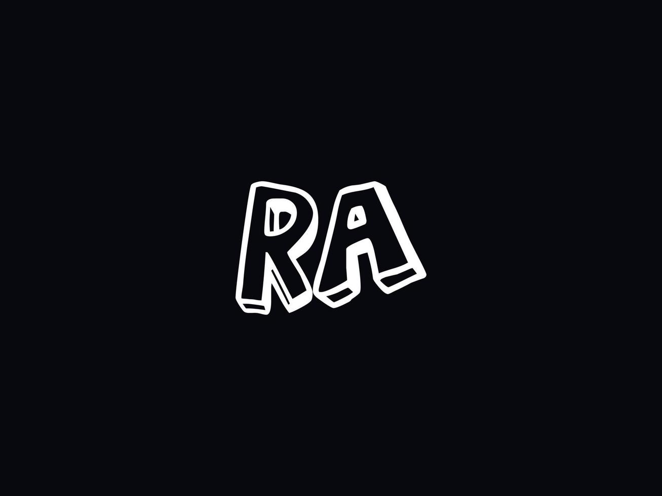 Letter Ra Logo Icon, Unique RA Logo Letter Design vector