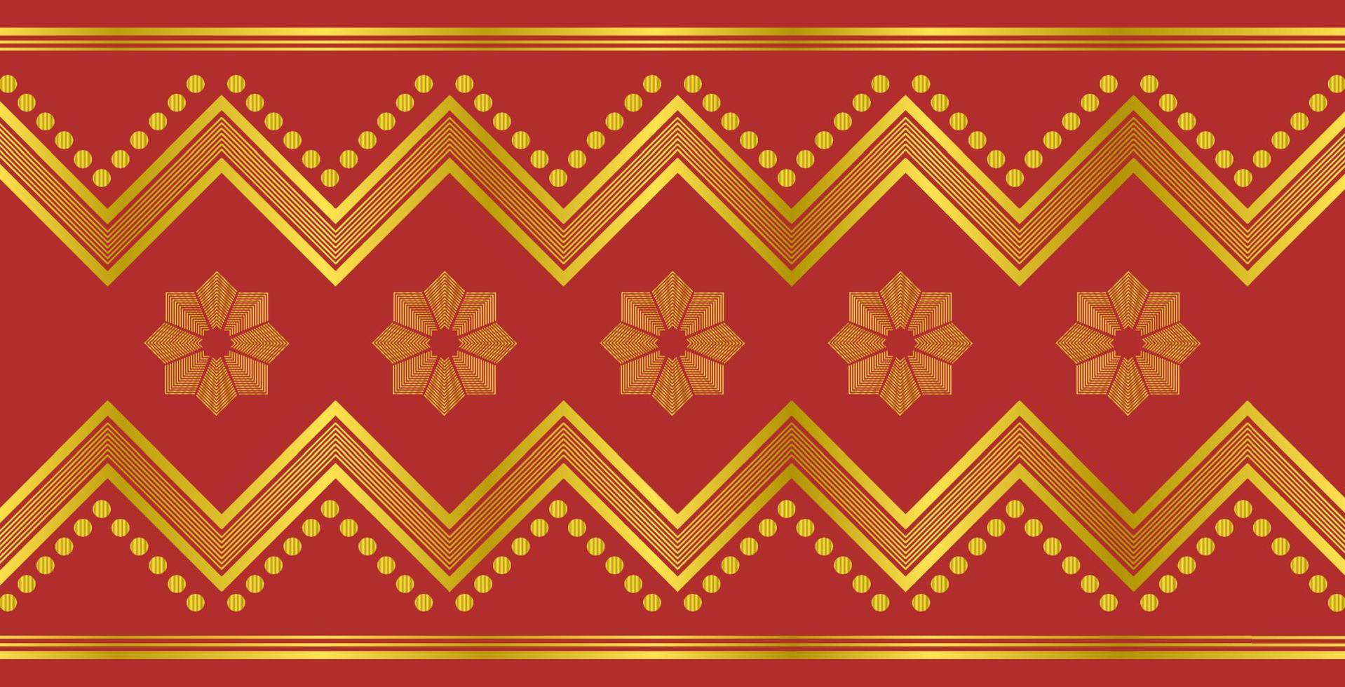 indonesian songket traditional motif pattern vector