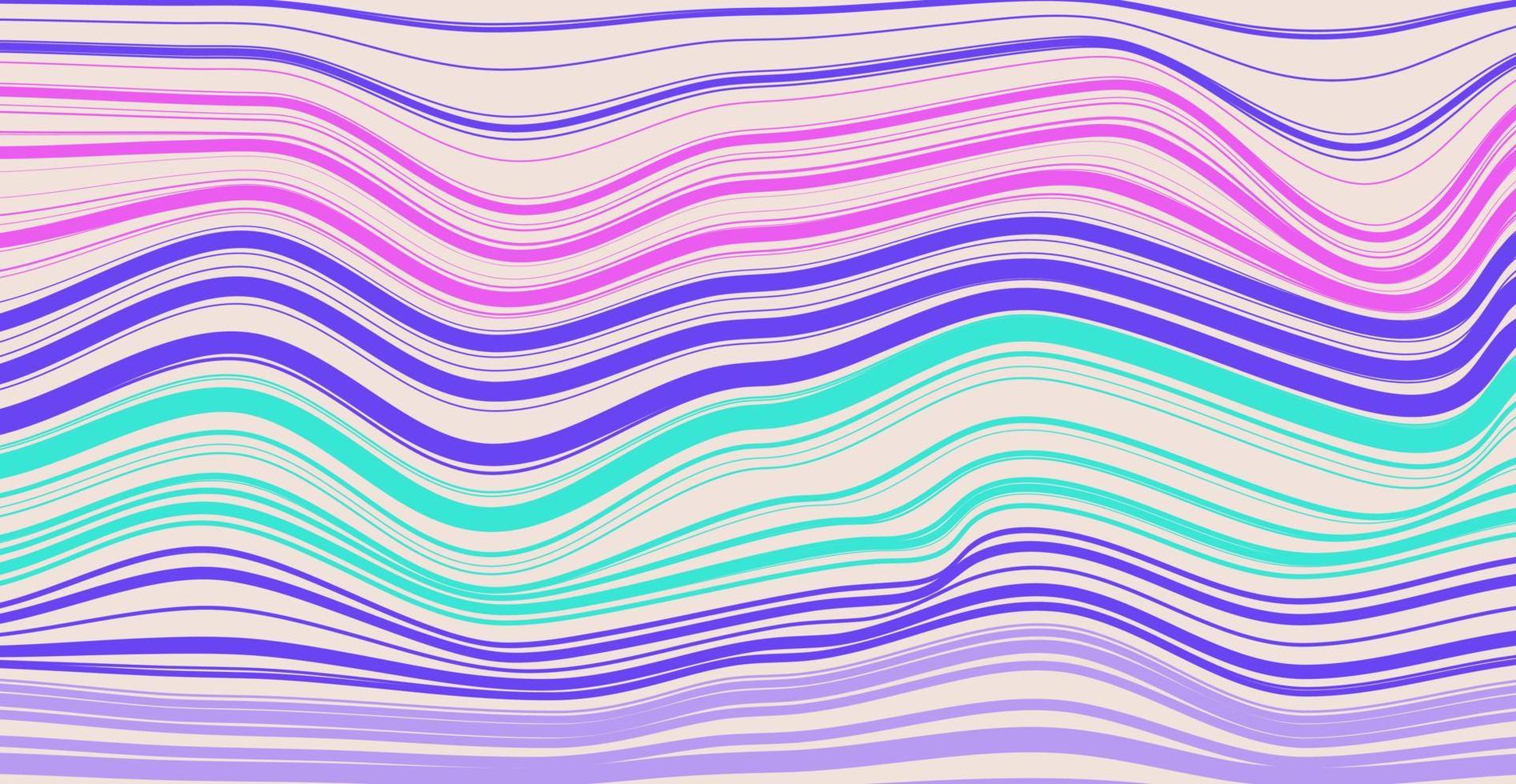 groovy hippy 70s abstraact striped line background vector