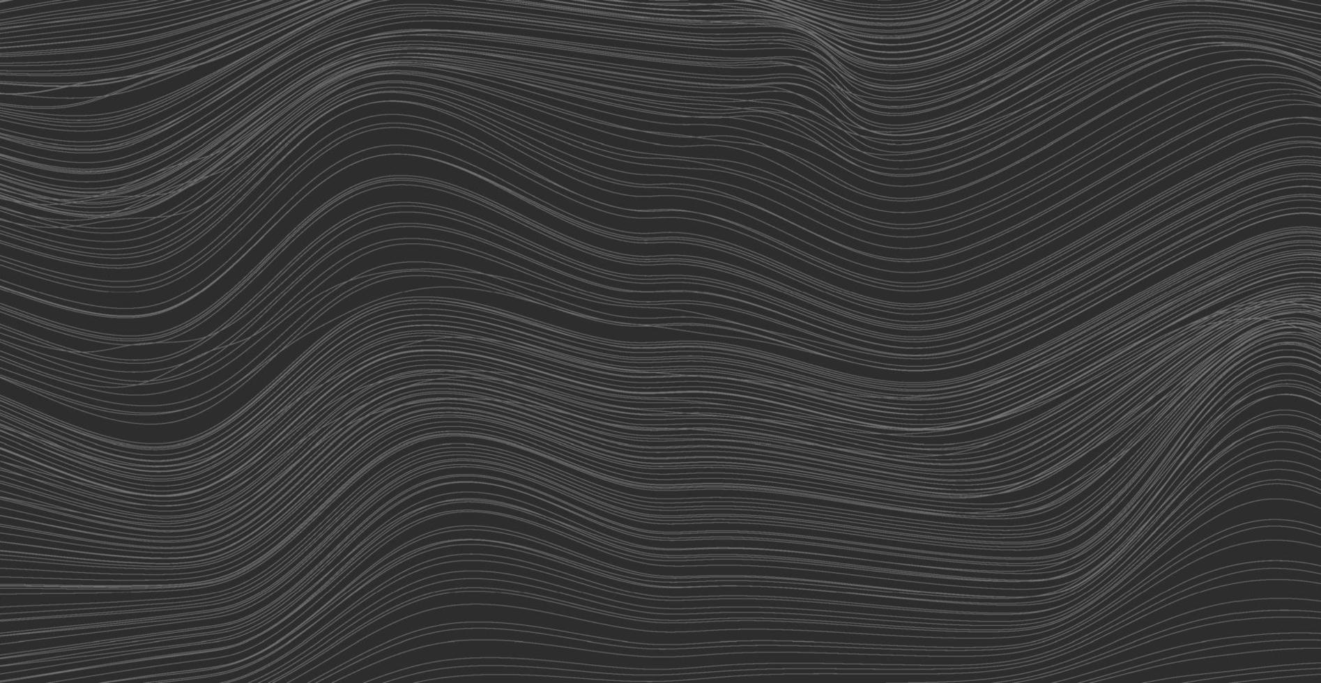 abstract black and white striped line wavy background vector