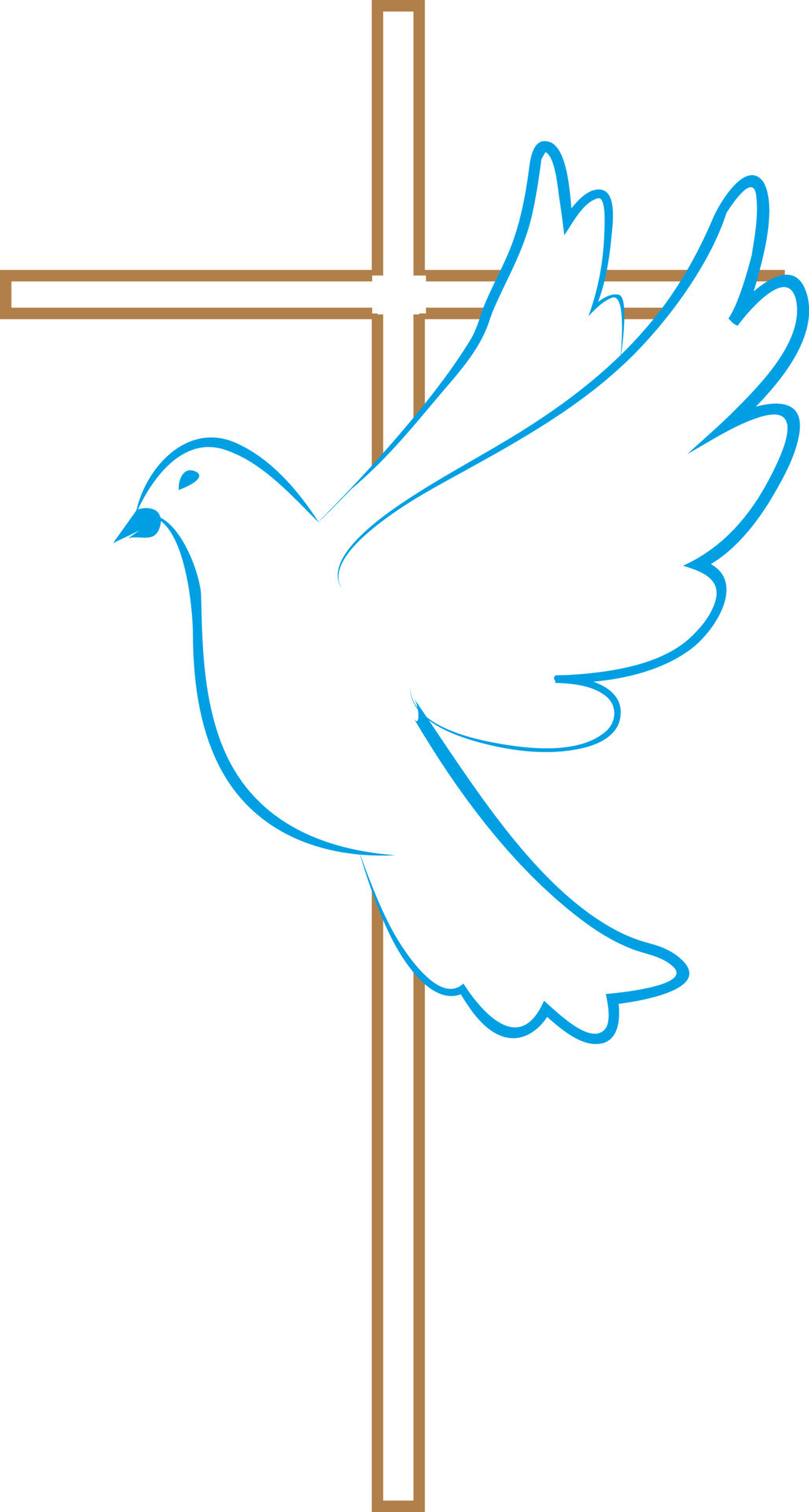 Pigeon. Symbol of love, freedom. Flying dove near the cross. Holy Spirit. Cross dove. A symbol of peace. Dove. 20796291 Vector Art at Vecteezy