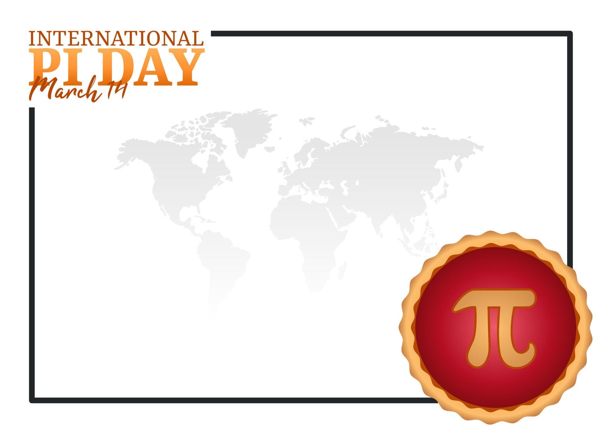 vector graphic of international pi day good for international pi day