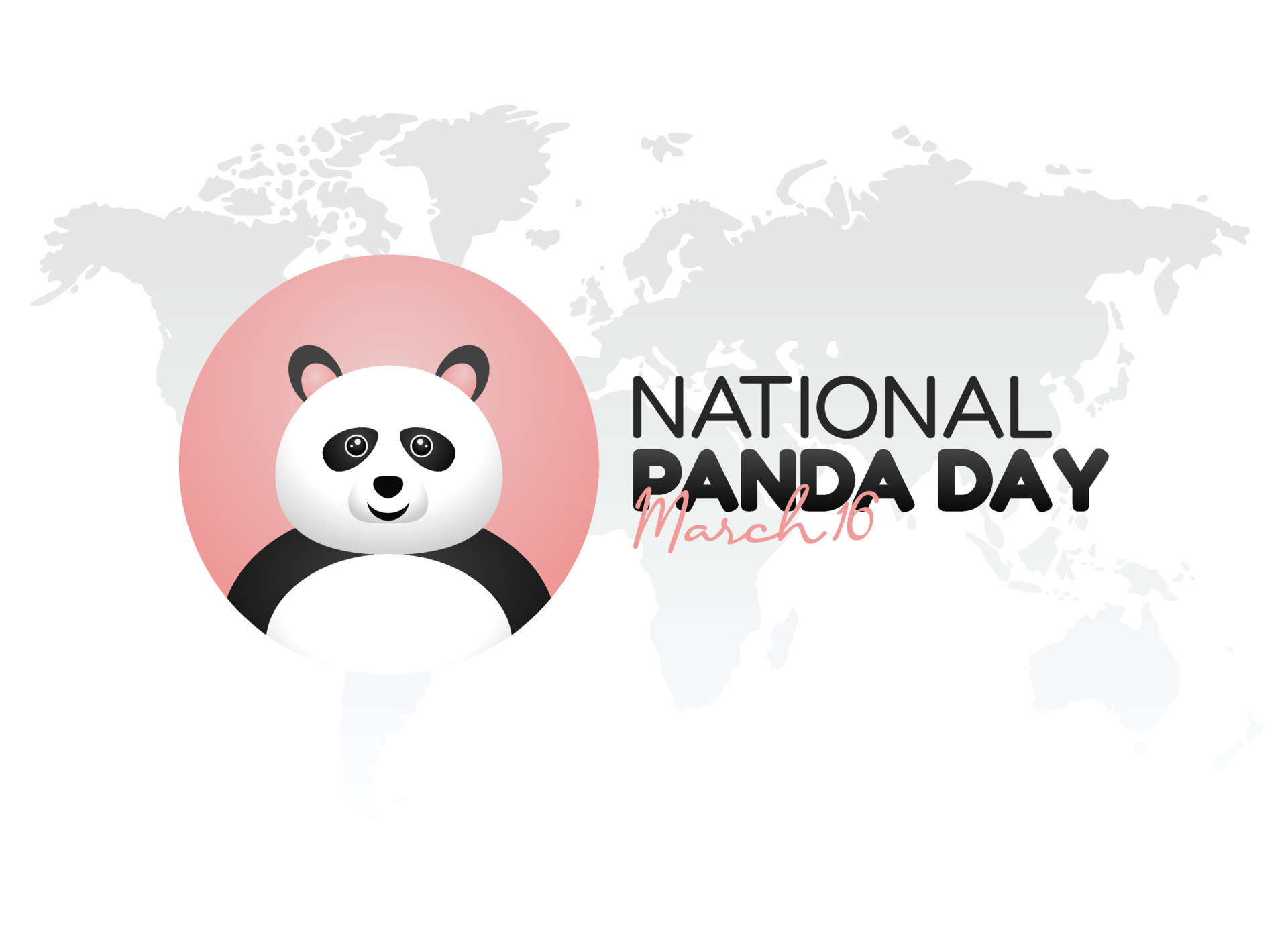vector graphic of national panda day good for national panda day