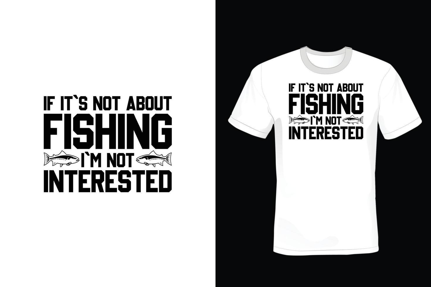 diseño de camiseta de pesca, vintage, tipografía vector