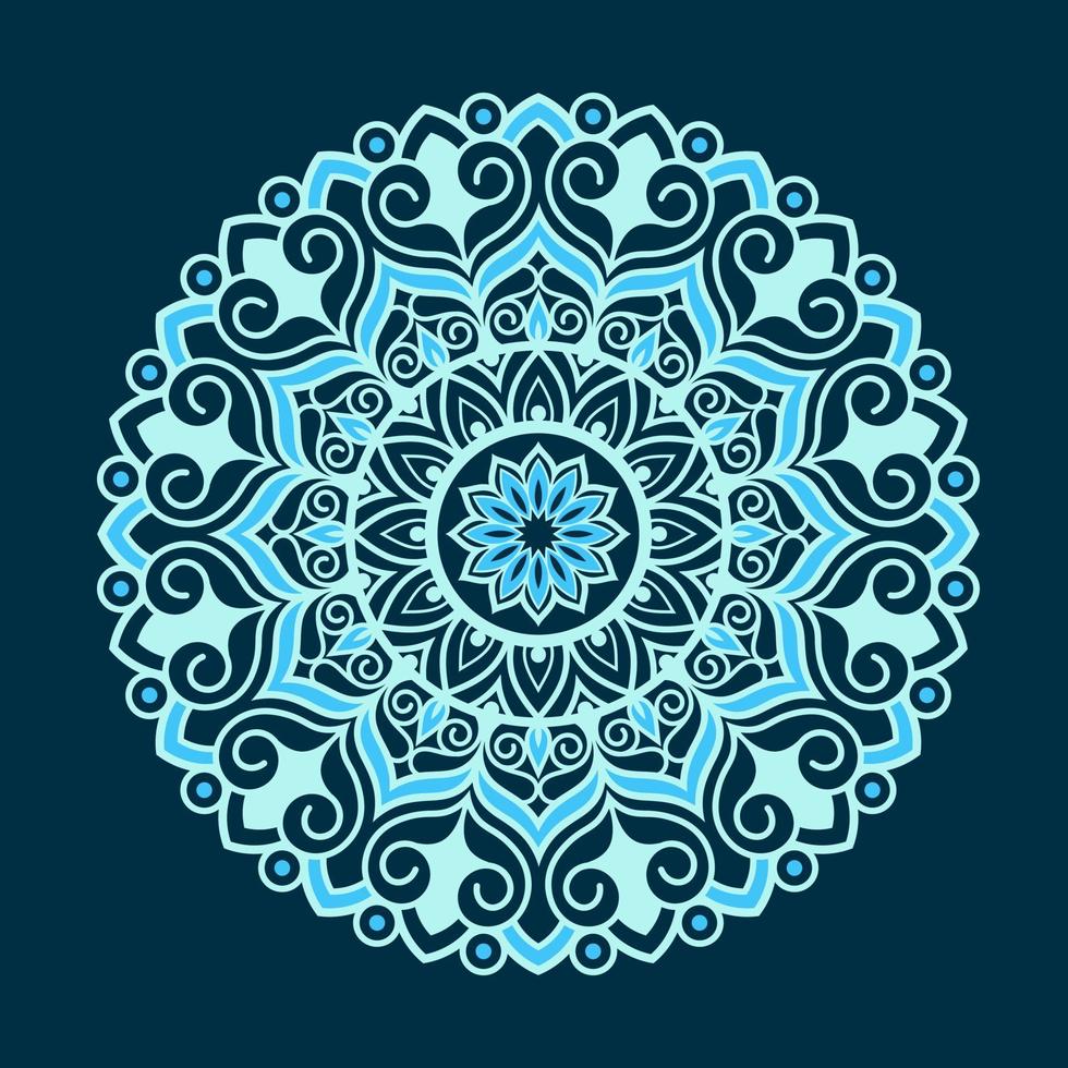 vector vistoso decorativo redondo floral conformado mandala modelo ilustrado antecedentes