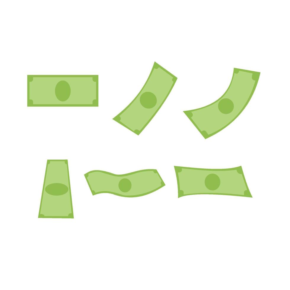 Set Of Money Flat Illustration vector