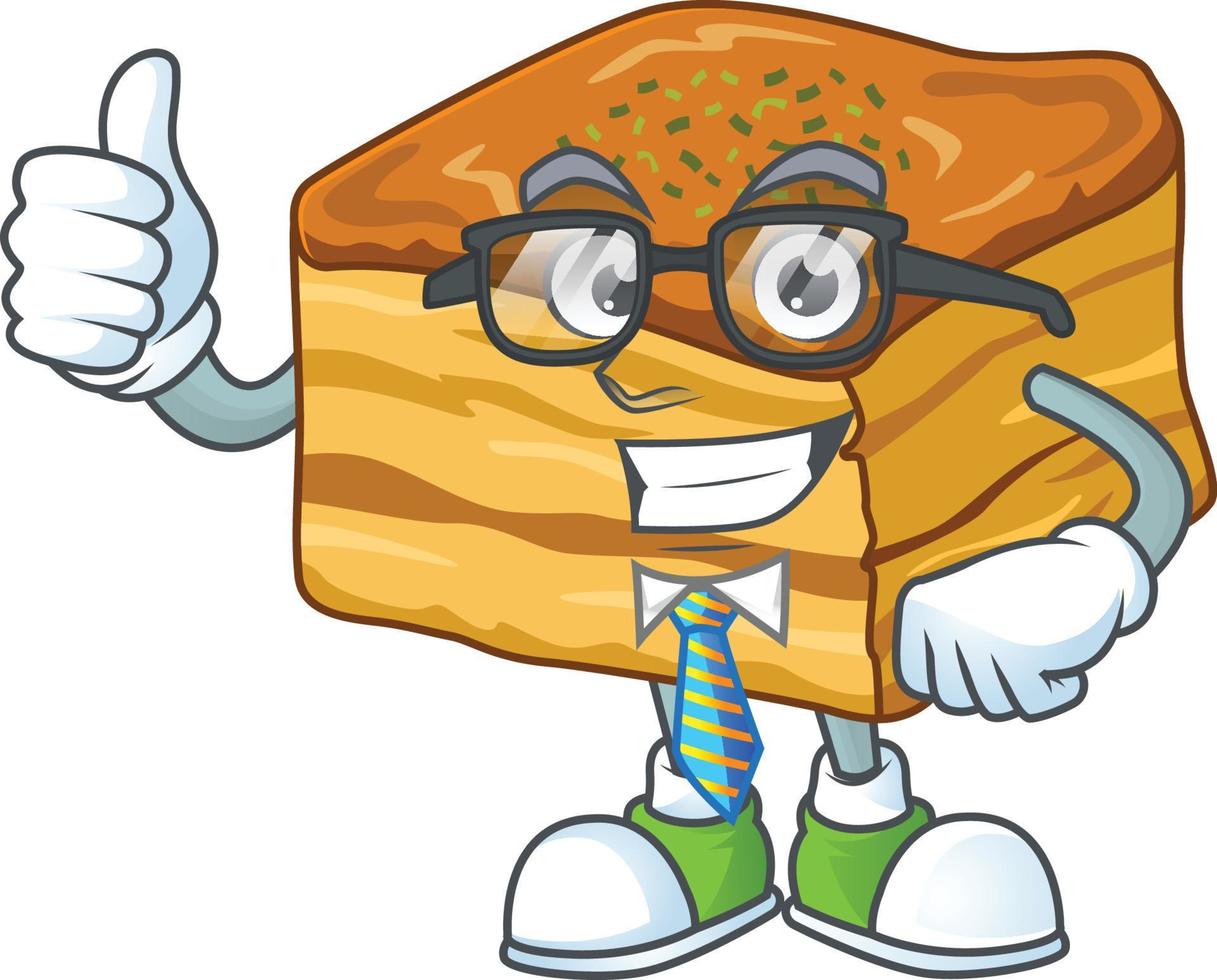 A cartoon character of baklava vector