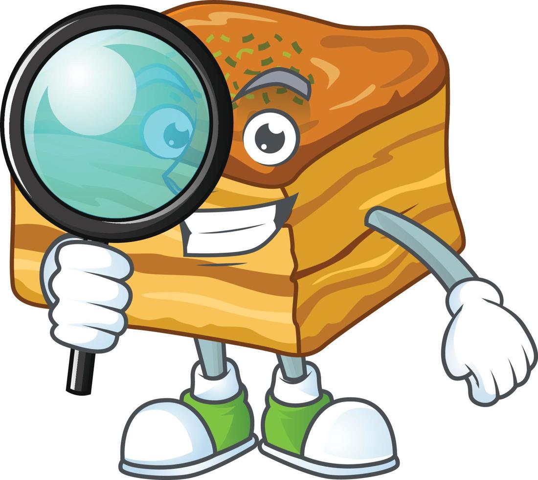 A cartoon character of baklava vector