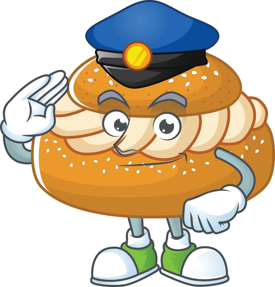 A cartoon character of semla vector