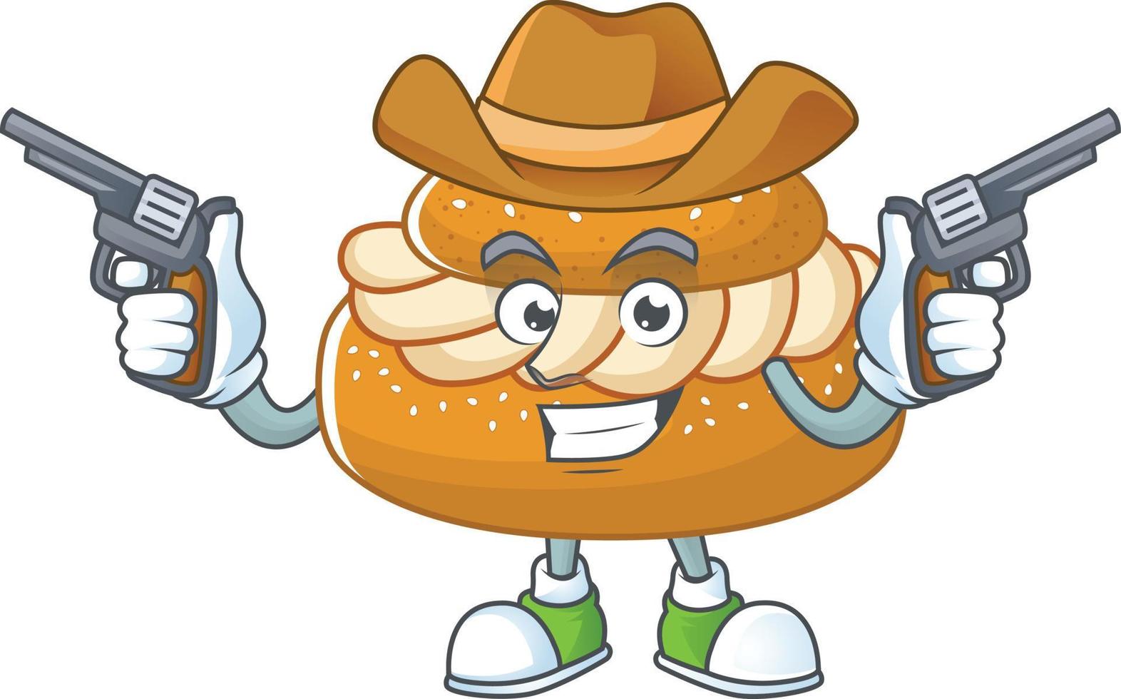 A cartoon character of semla vector