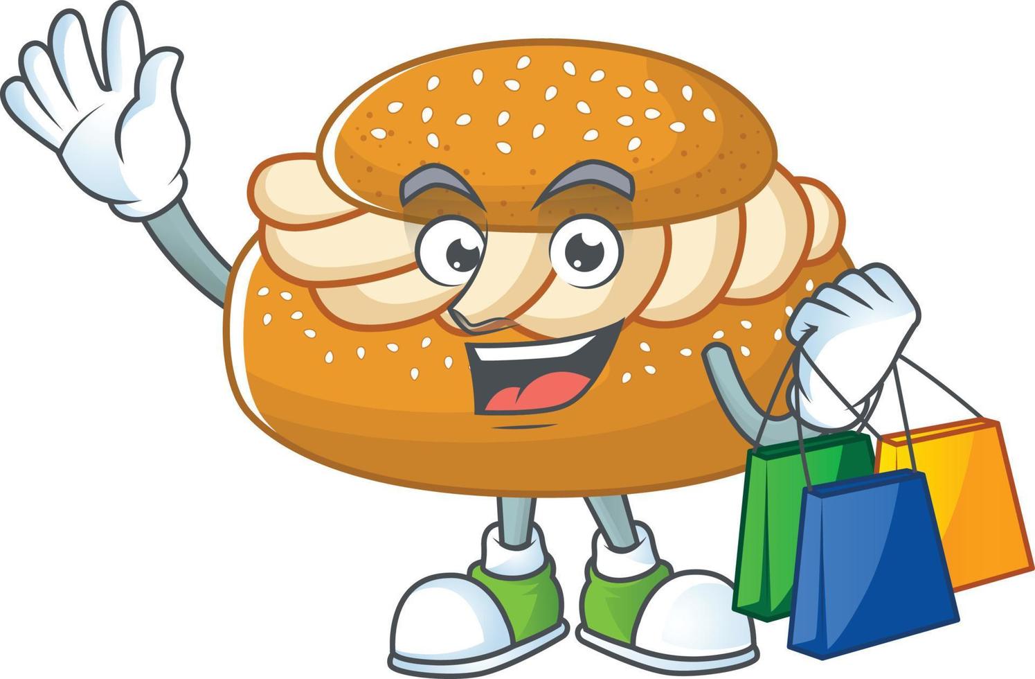 A cartoon character of semla vector