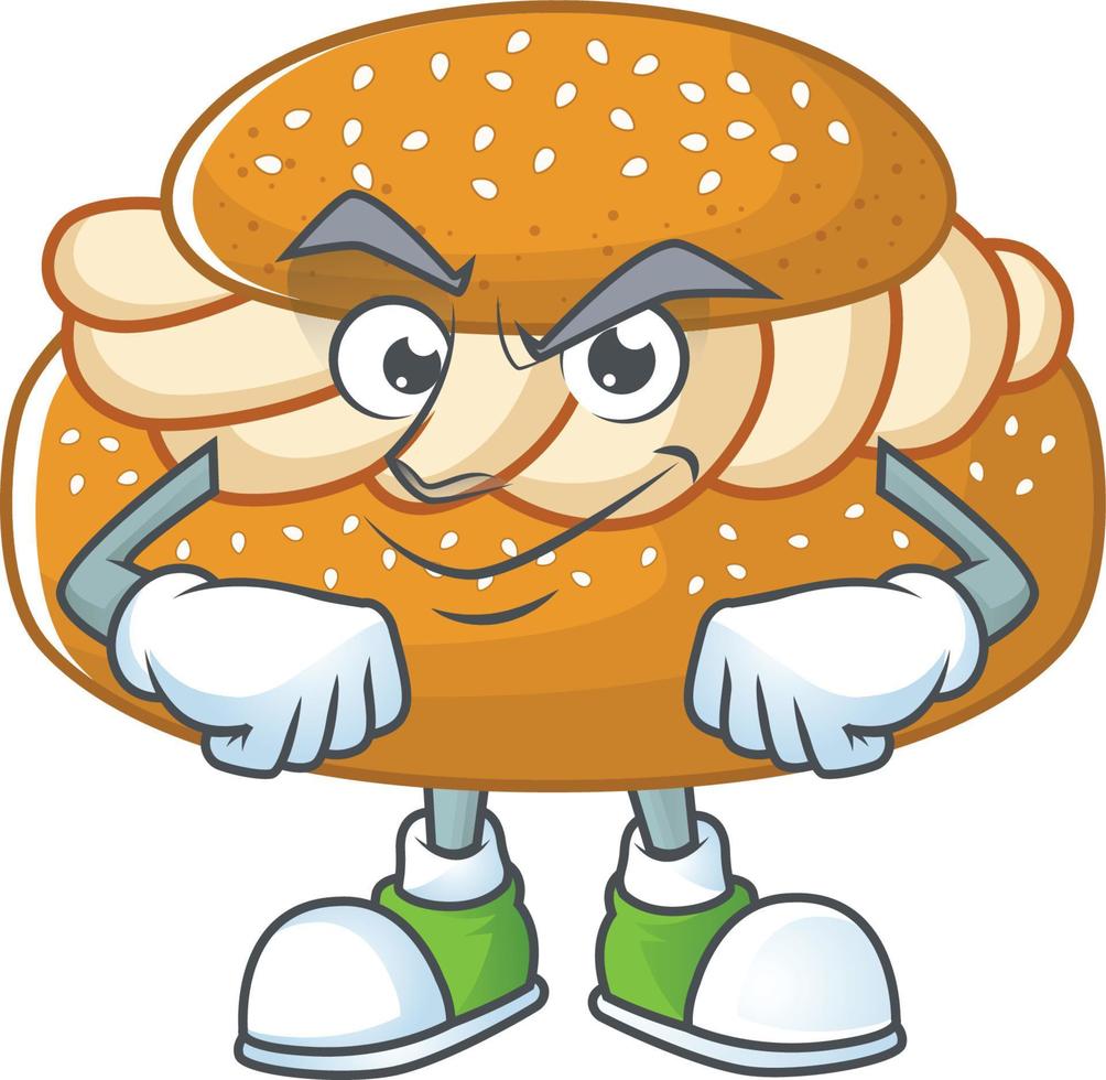 A cartoon character of semla vector