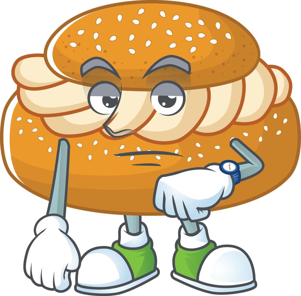 A cartoon character of semla vector