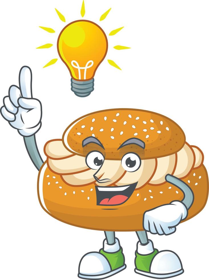 A cartoon character of semla vector