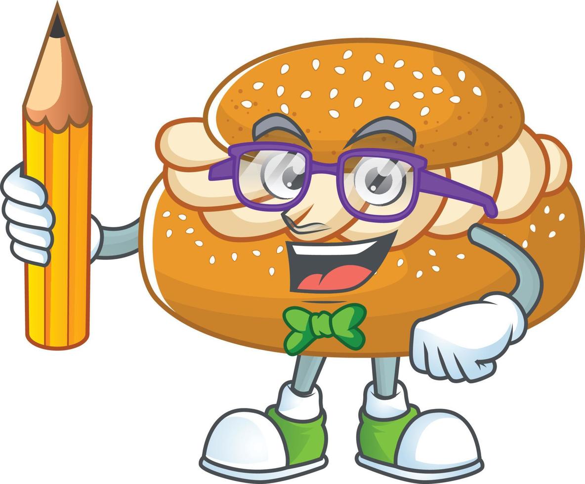 A cartoon character of semla vector