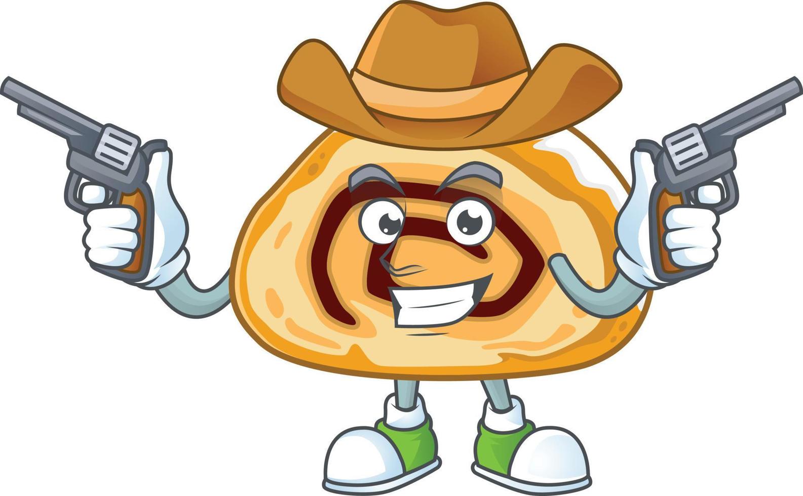 A cartoon character of swiss roll vector