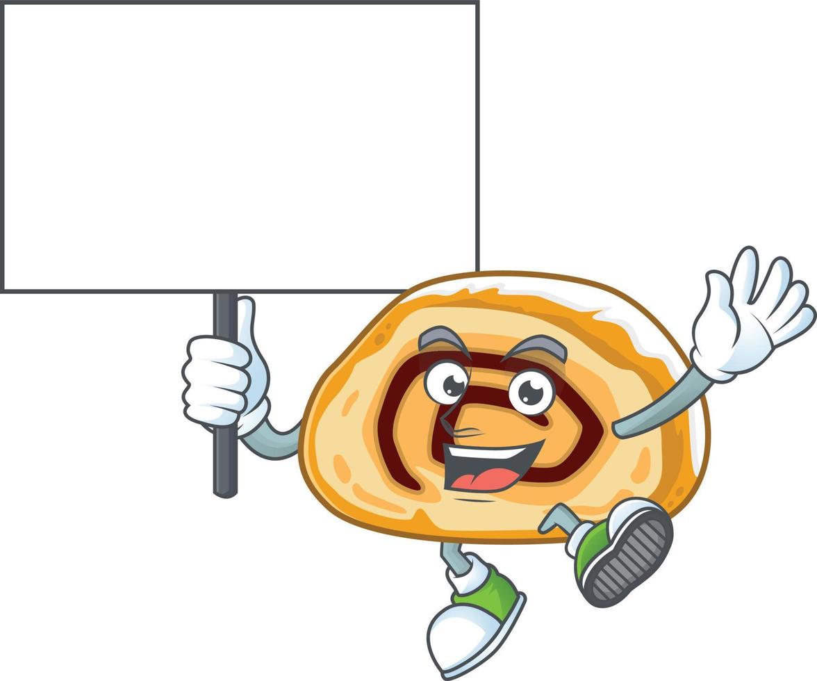 A cartoon character of swiss roll vector