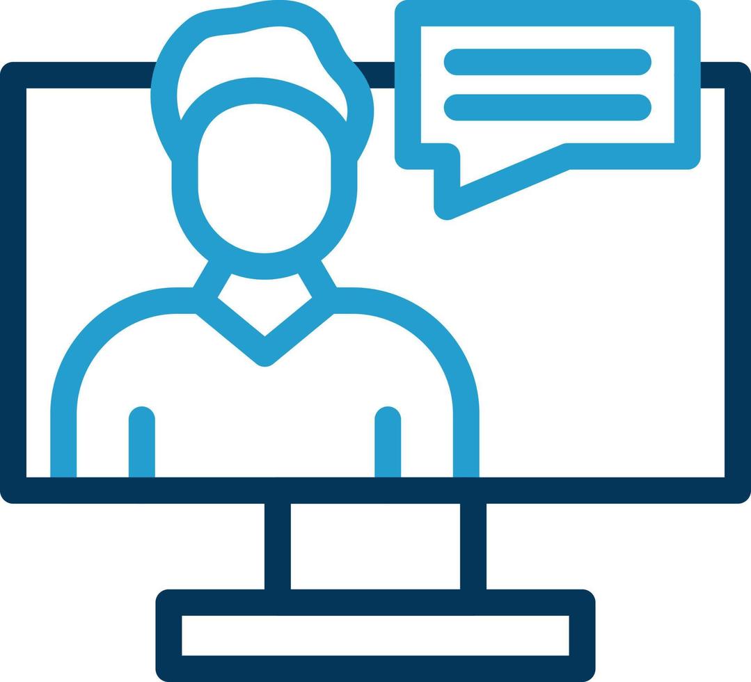 Digital Man Vector Icon Design