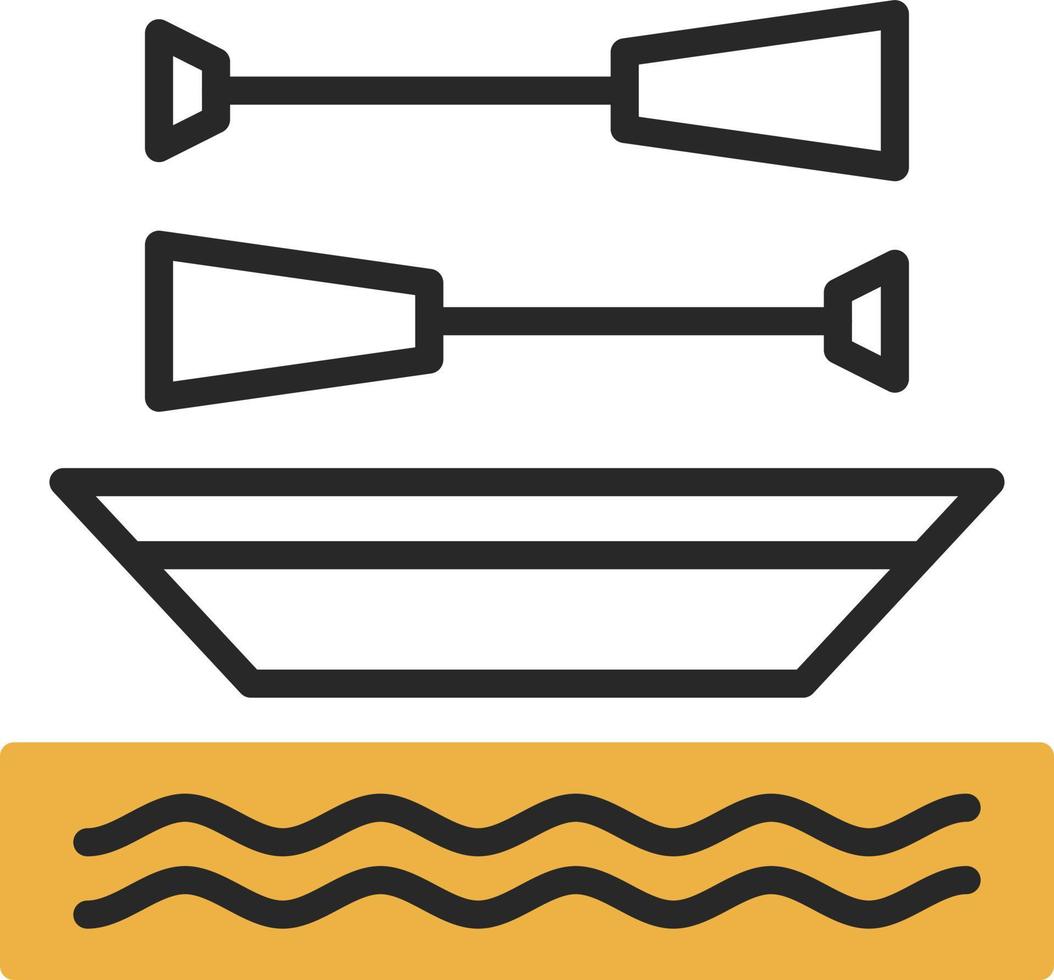 Rowing Vector Icon Design