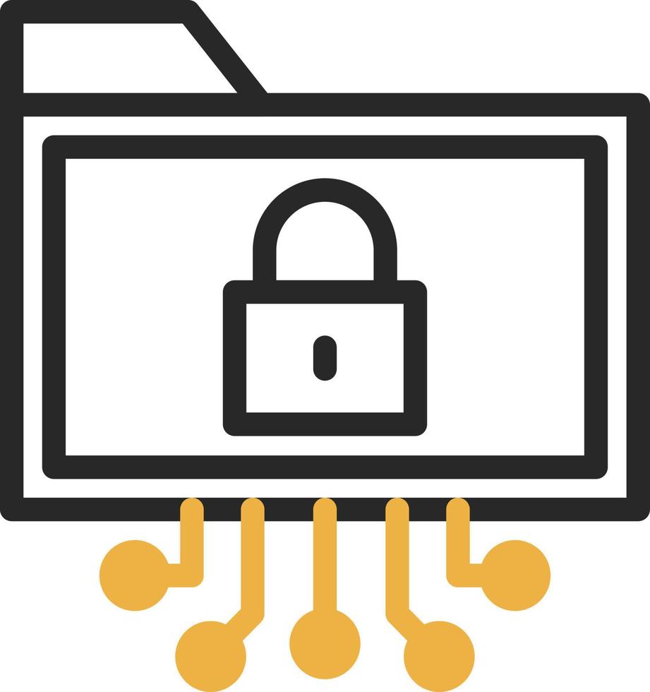 Data Encryption Vector Icon Design