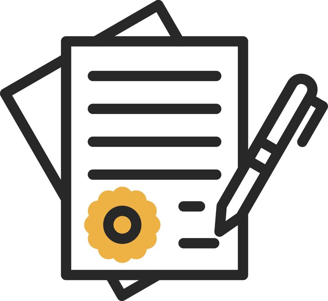 Contract Vector Icon Design