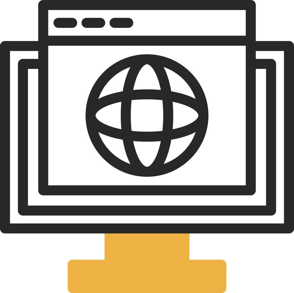 Web Browser Vector Icon Design