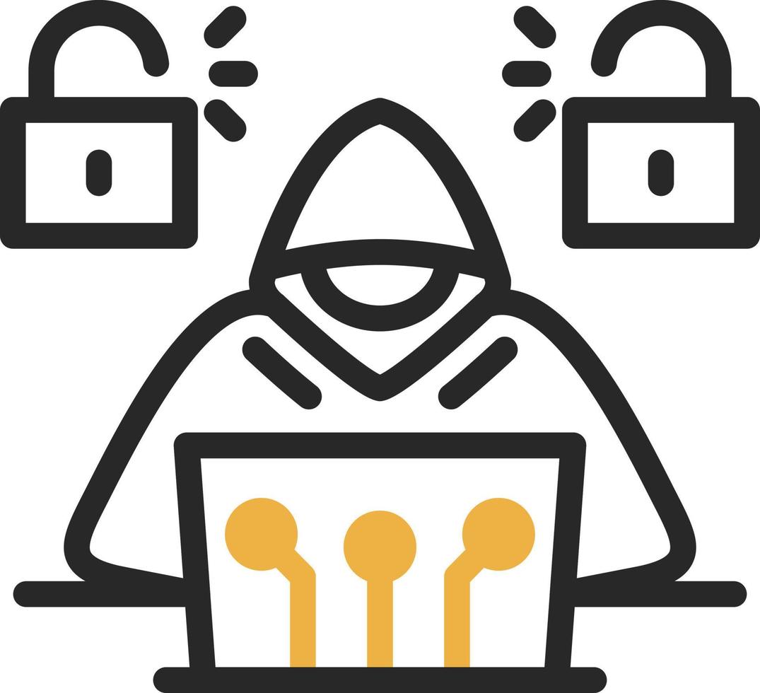 Cyber Attack Vector Icon Design