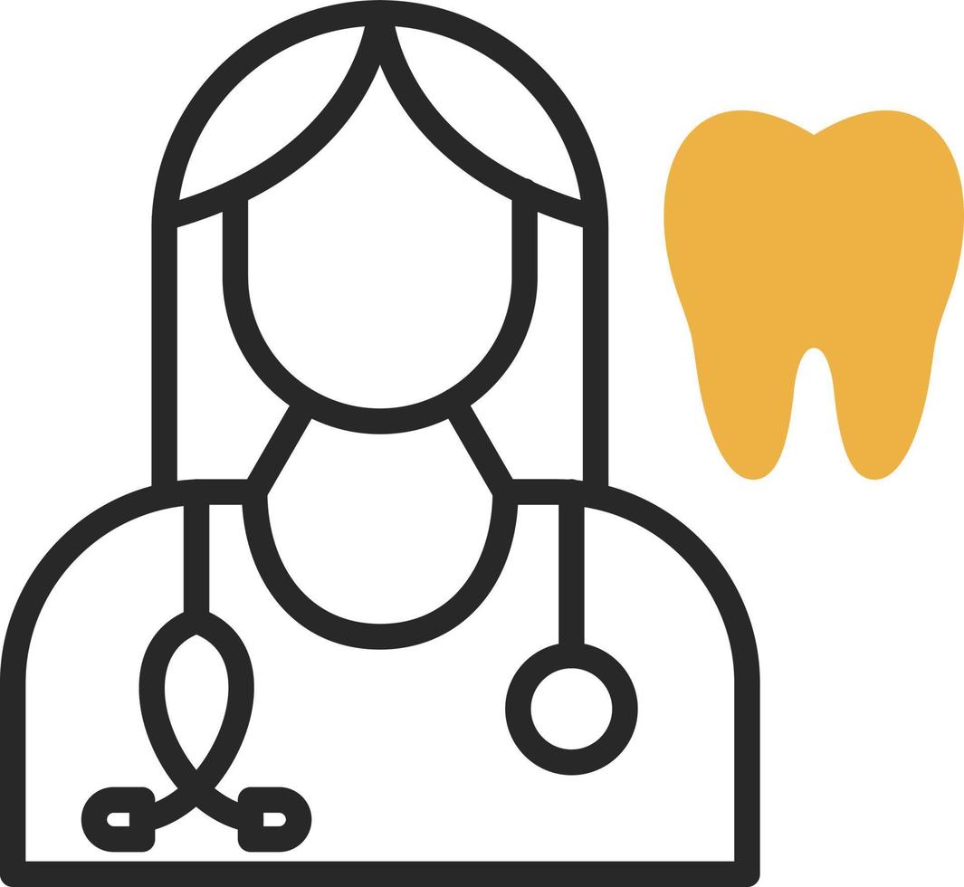 Female Dentist Vector Icon Design