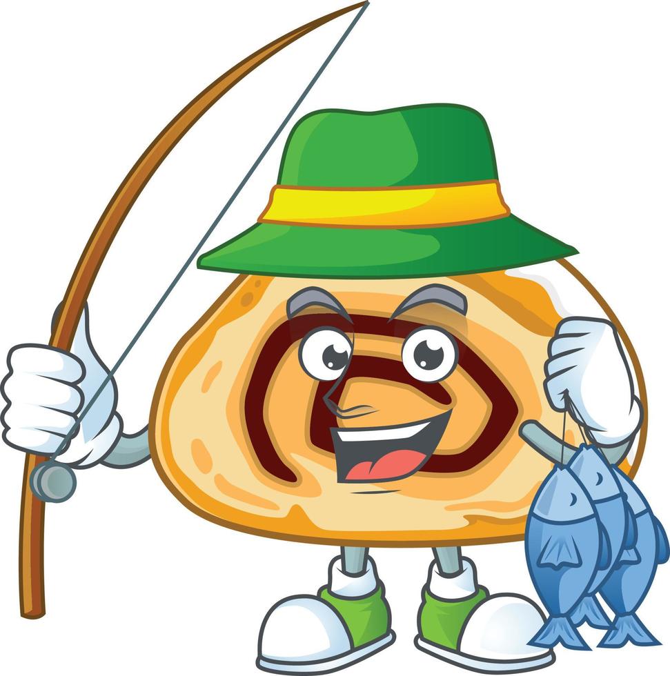 A cartoon character of swiss roll vector