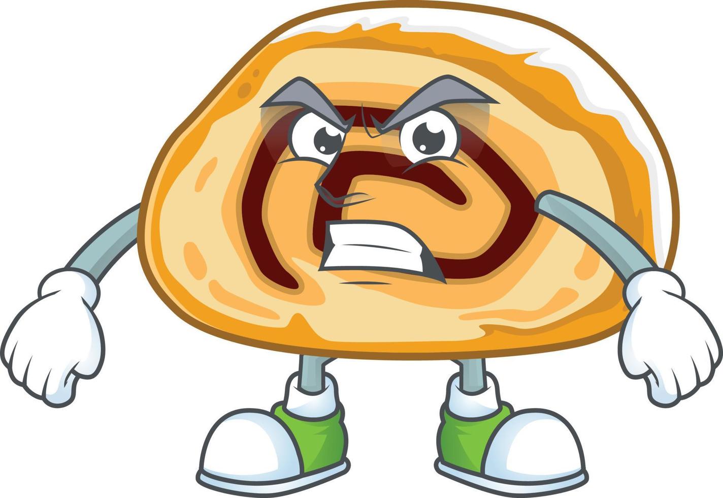 A cartoon character of swiss roll vector
