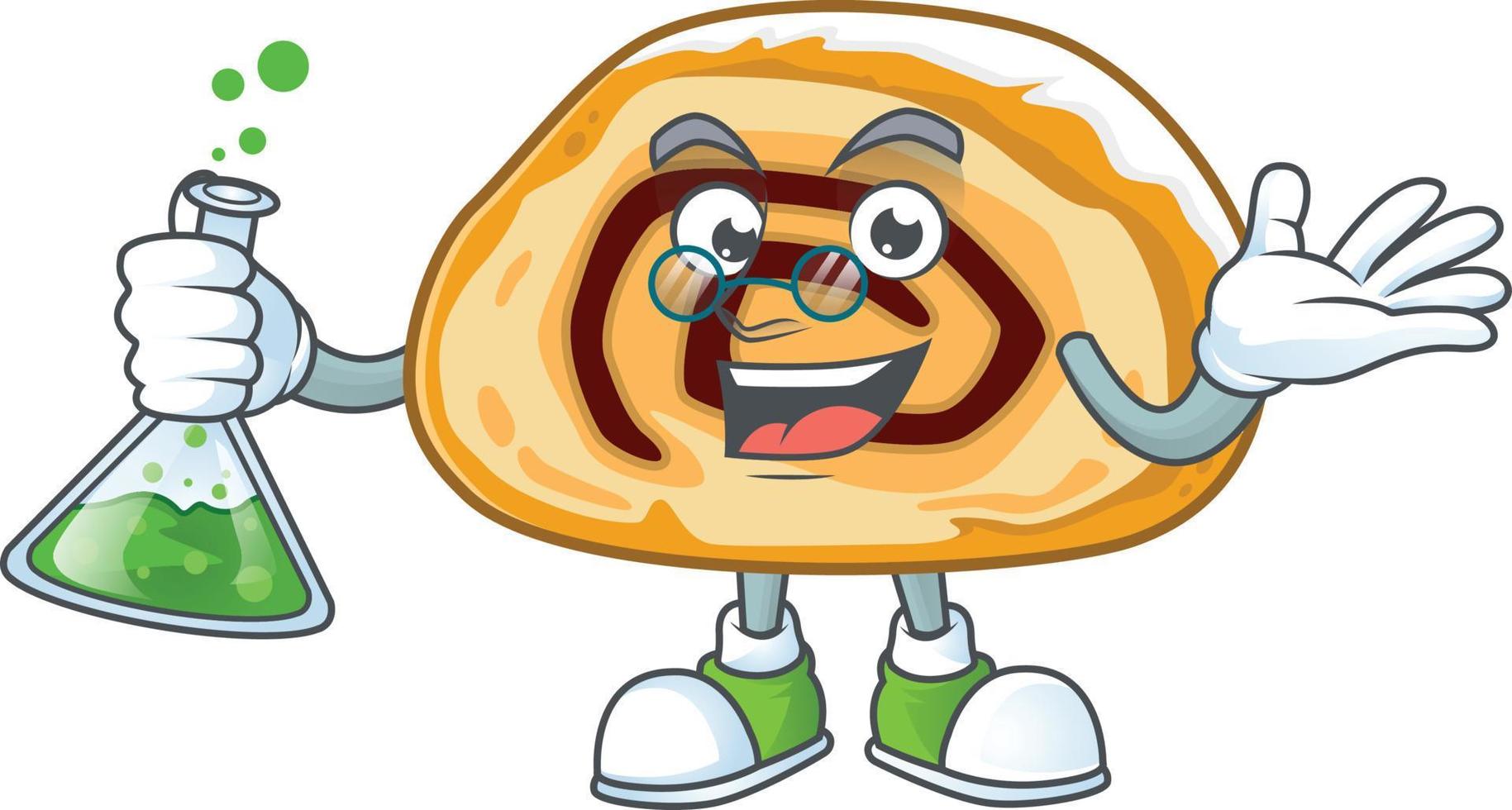 A cartoon character of swiss roll vector