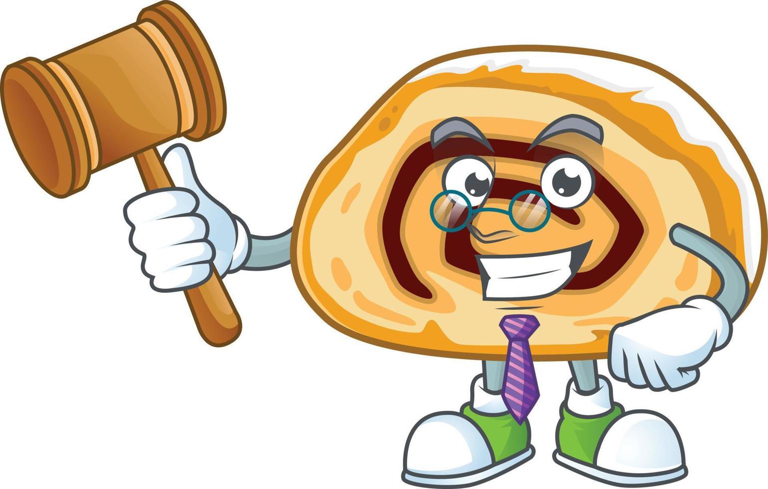 A cartoon character of swiss roll vector