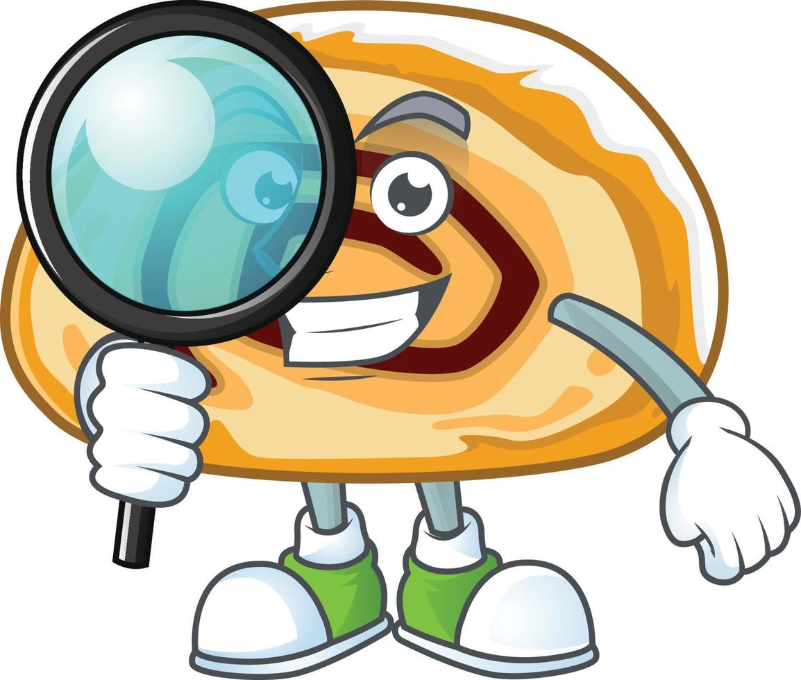 A cartoon character of swiss roll vector