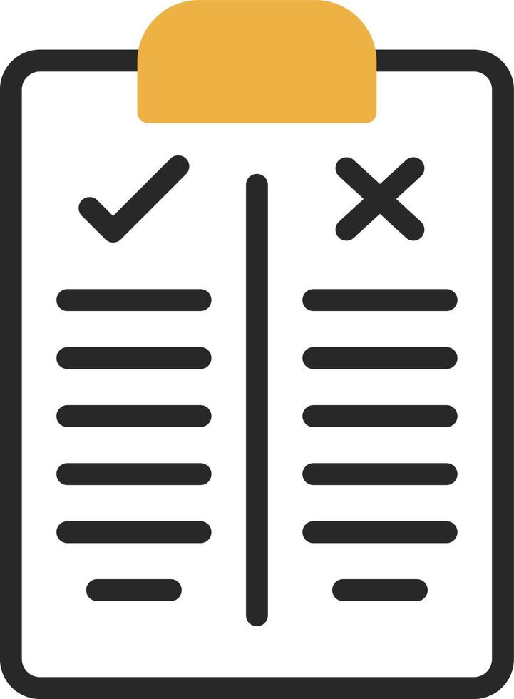 Pros and Cons Vector Icon Design