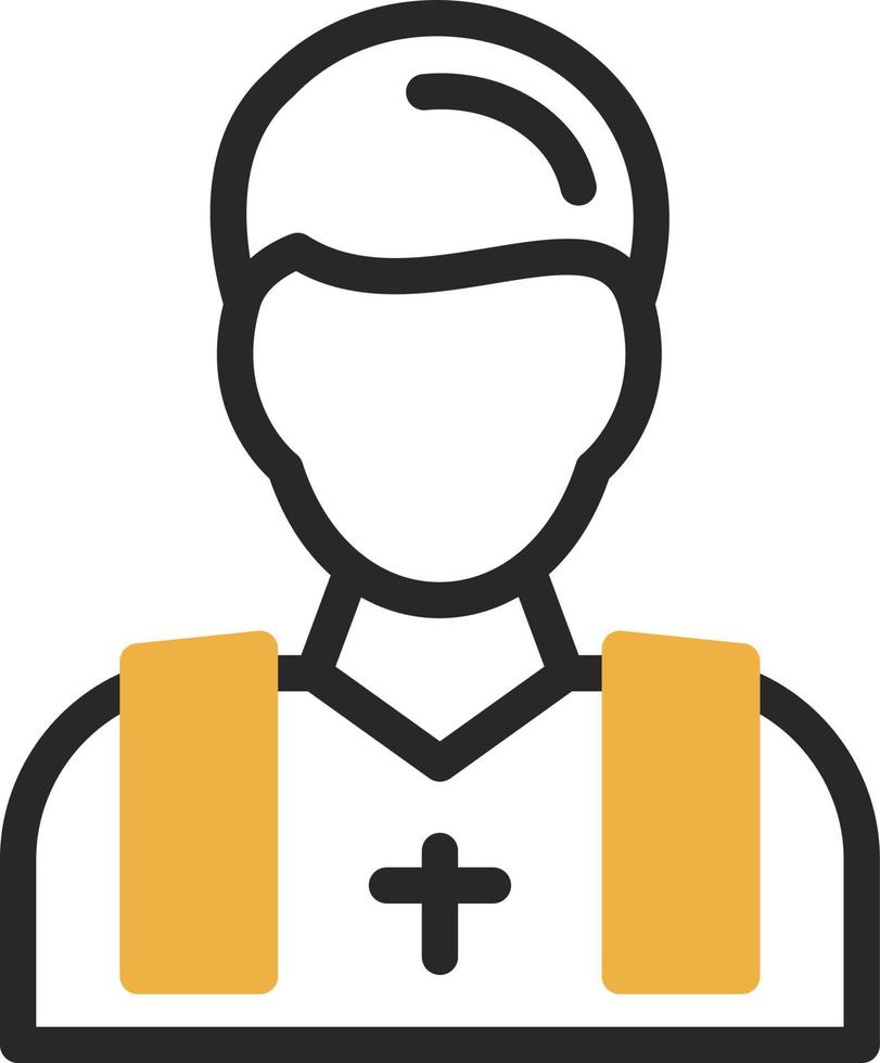 Priest Vector Icon Design