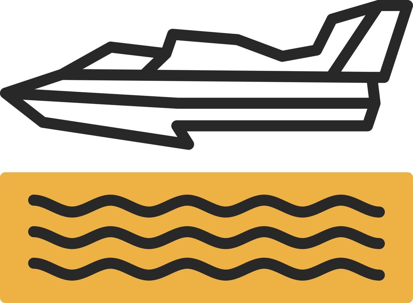 Hydroplane Racing Vector Icon Design