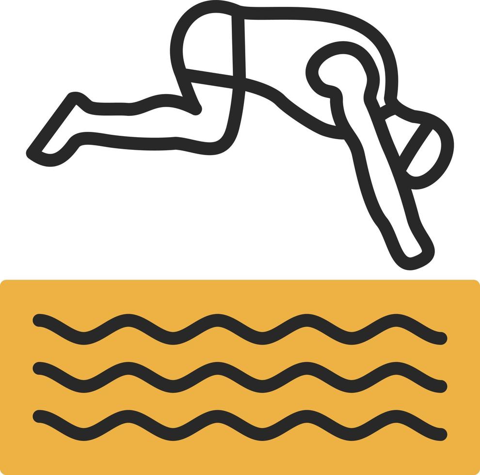 Freediving Vector Icon Design