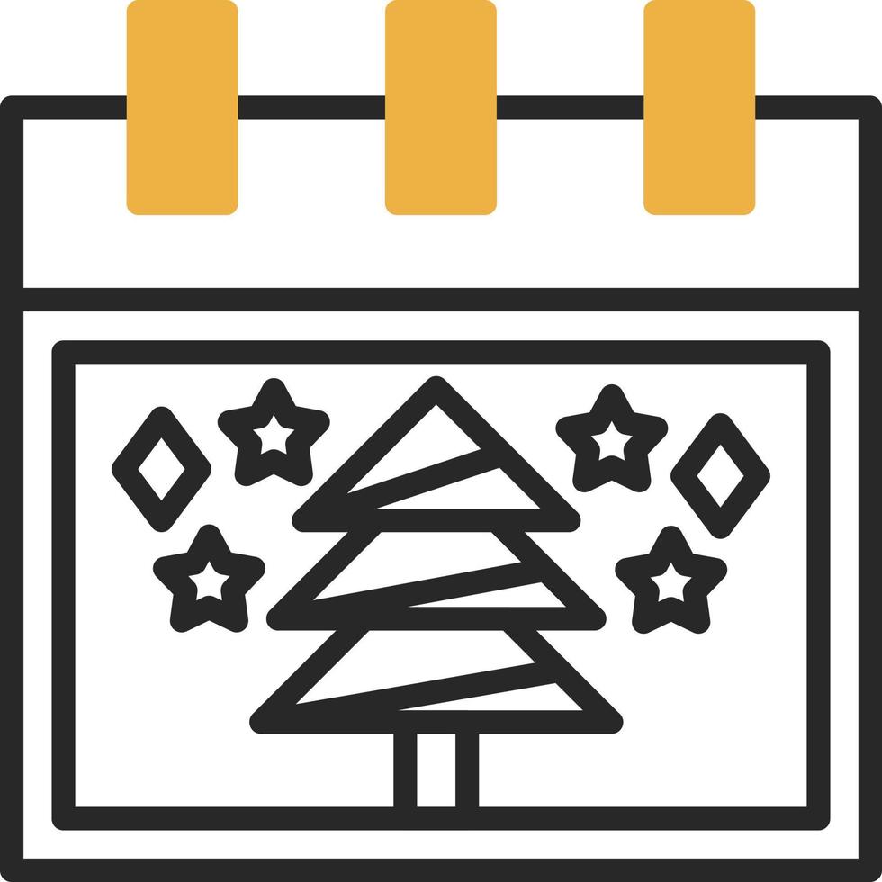 diseño de icono de vector de árbol de navidad