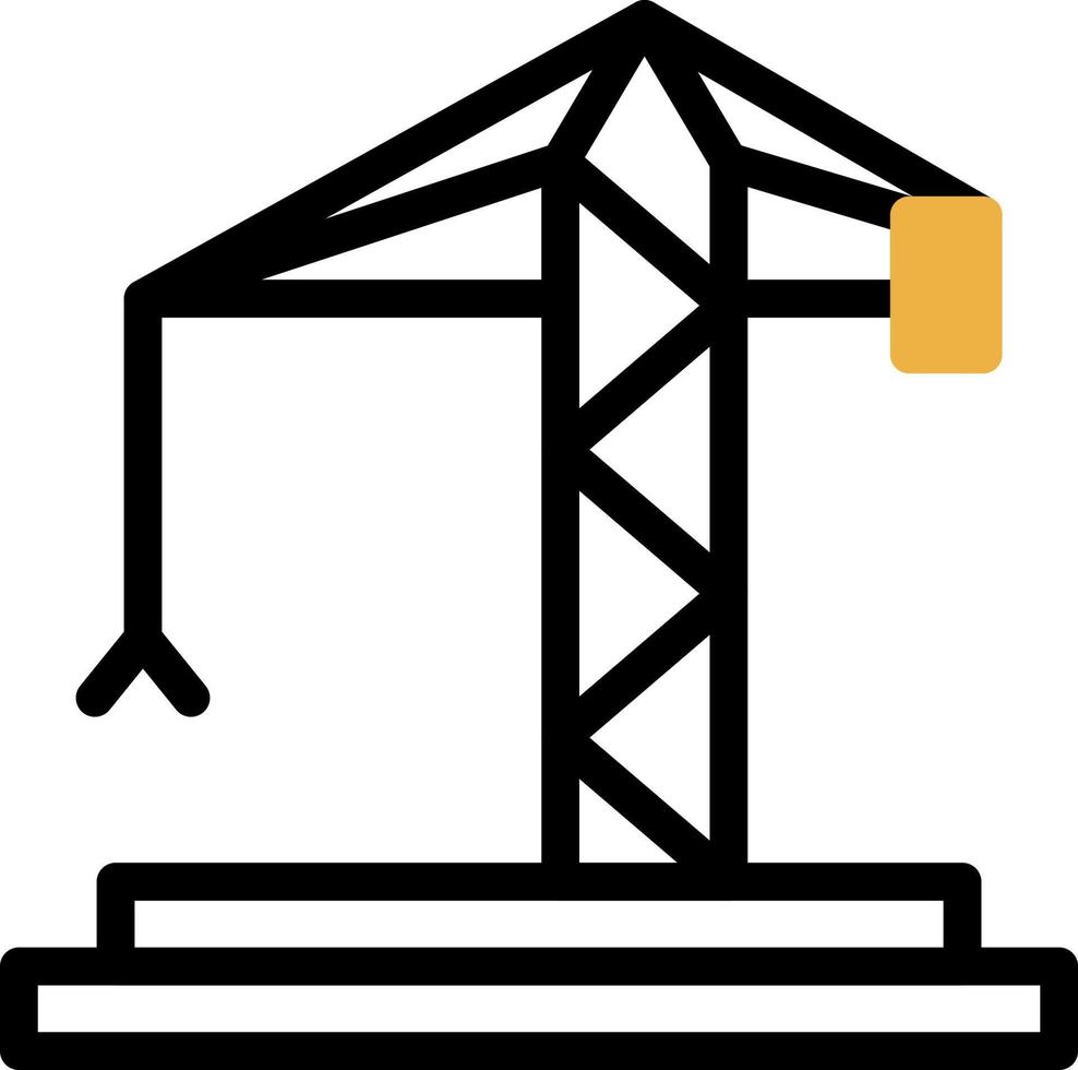 Crane Vector Icon Design