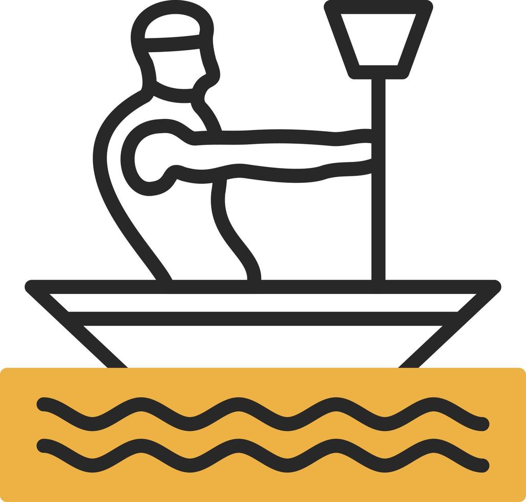 Canoeing Vector Icon Design