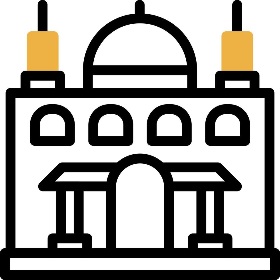 diseño de icono de vector de mezquita