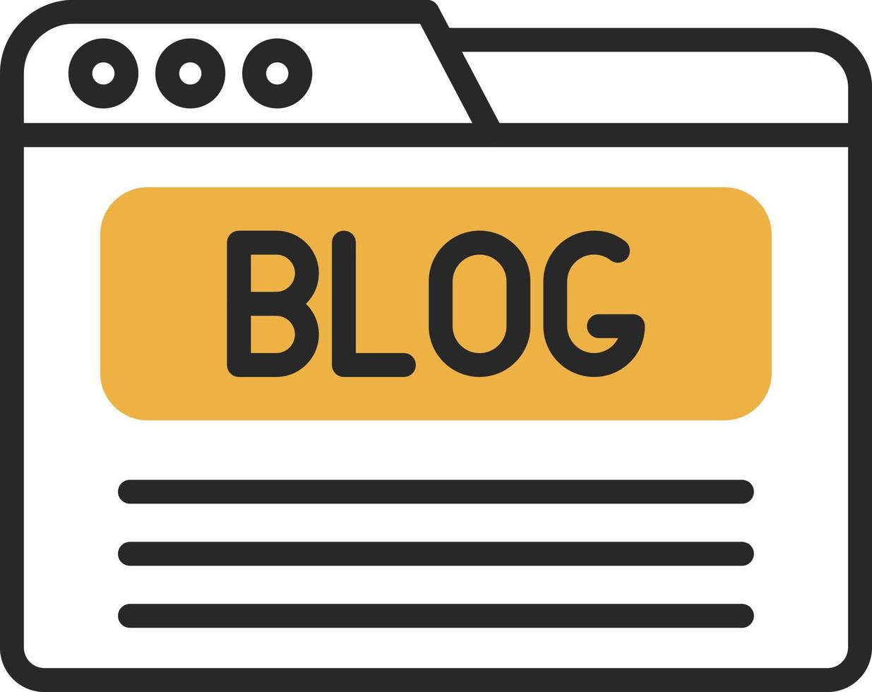 Blog Vector Icon Design