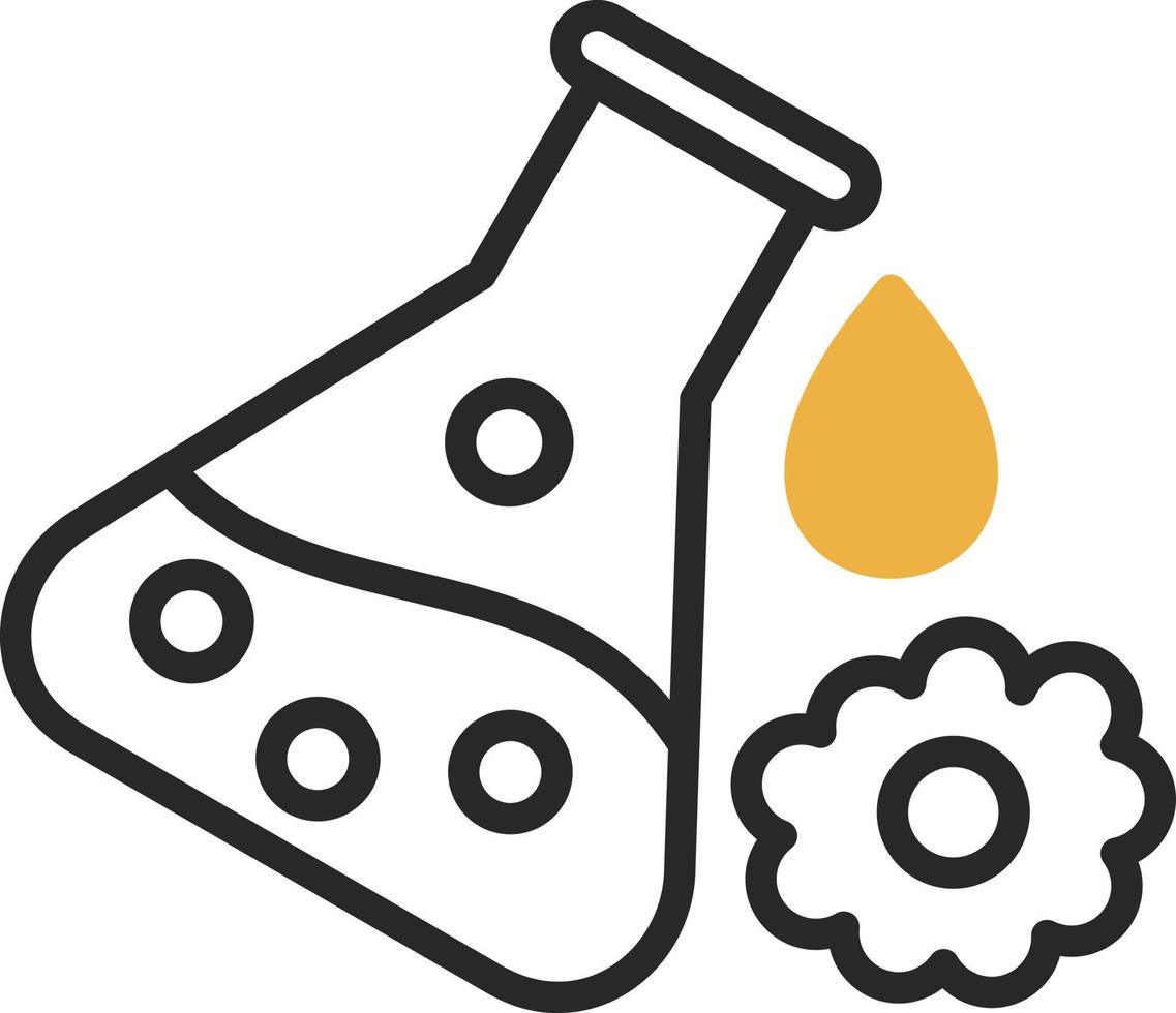 Chemical Reaction Vector Icon Design