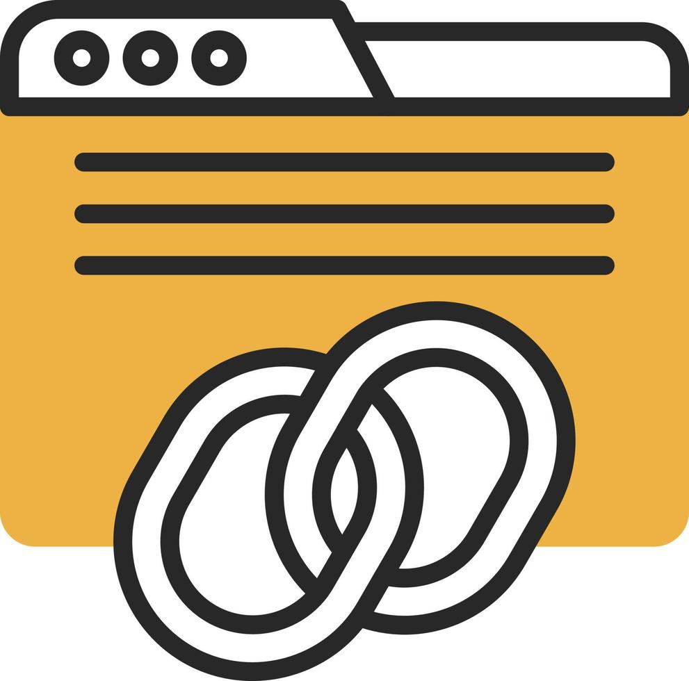 Backlinks Vector Icon Design