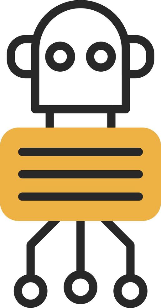 Nano Robot Vector Icon Design