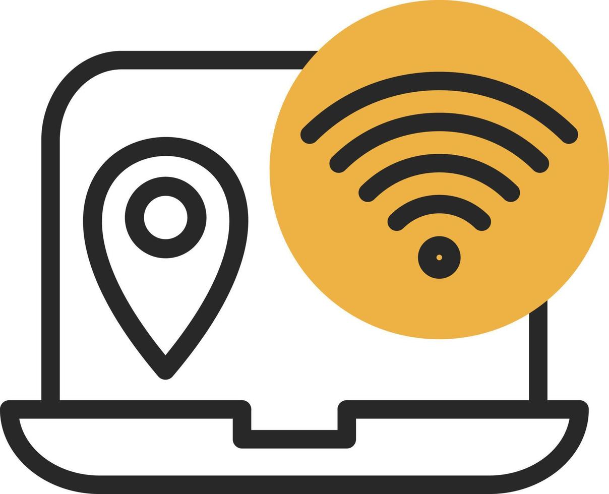 Digital Nomad Hub Vector Icon Design